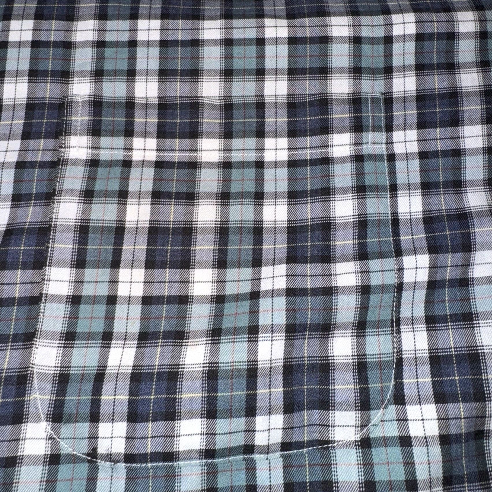 Proper Cloth Proper Cloth Men’s Shirt Plaid Blue White Green 18.2/32 Button-Up Collared Long Sleeve Non-Iron Multicolor Classic Preppy 31x28 Mens Size US XXL / EU 58 / 5 - 3 Thumbnail