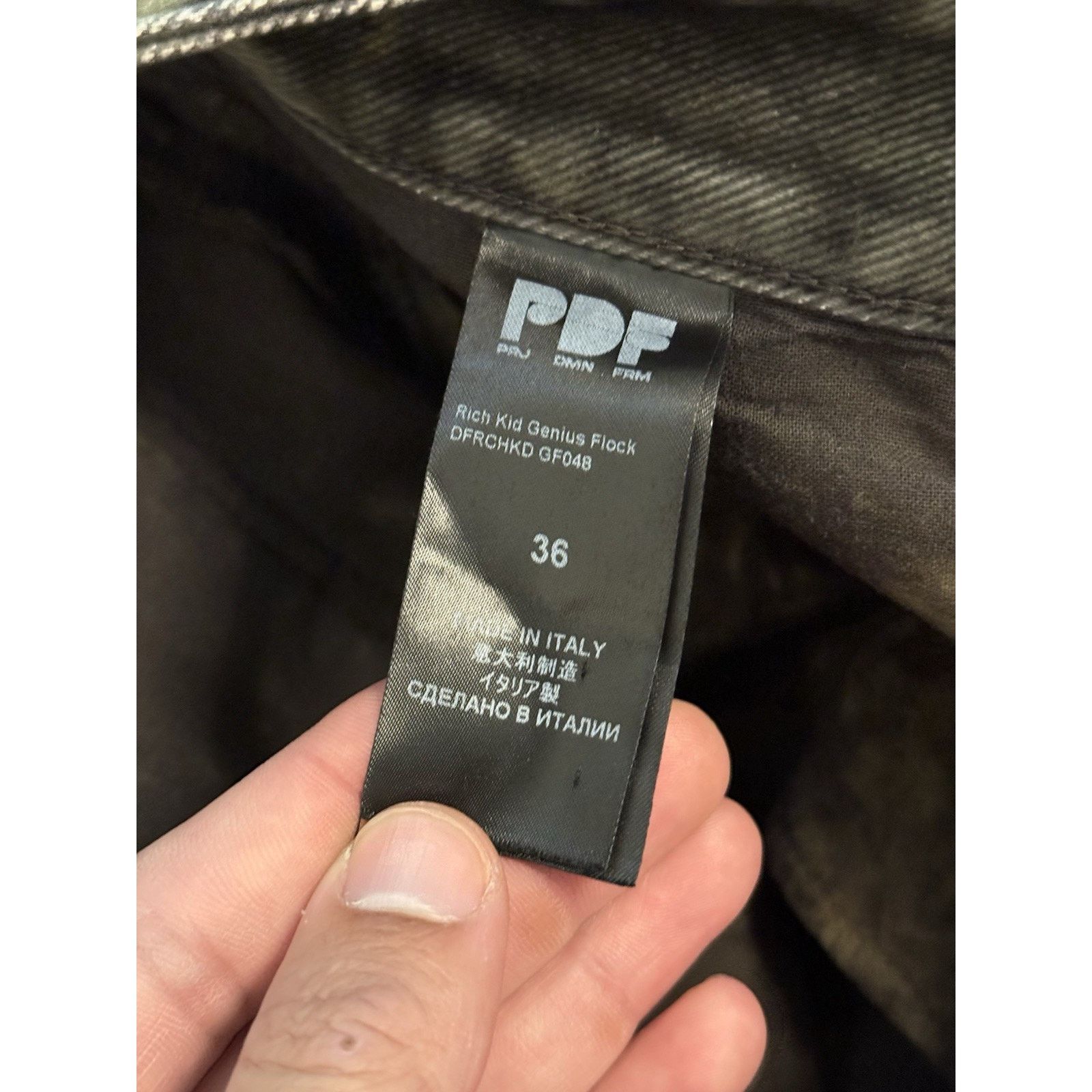 PDF PDF Channel Rich Kid Genius Flock Pants Green Size 36 Size US 36 / EU 52 - 6 Thumbnail