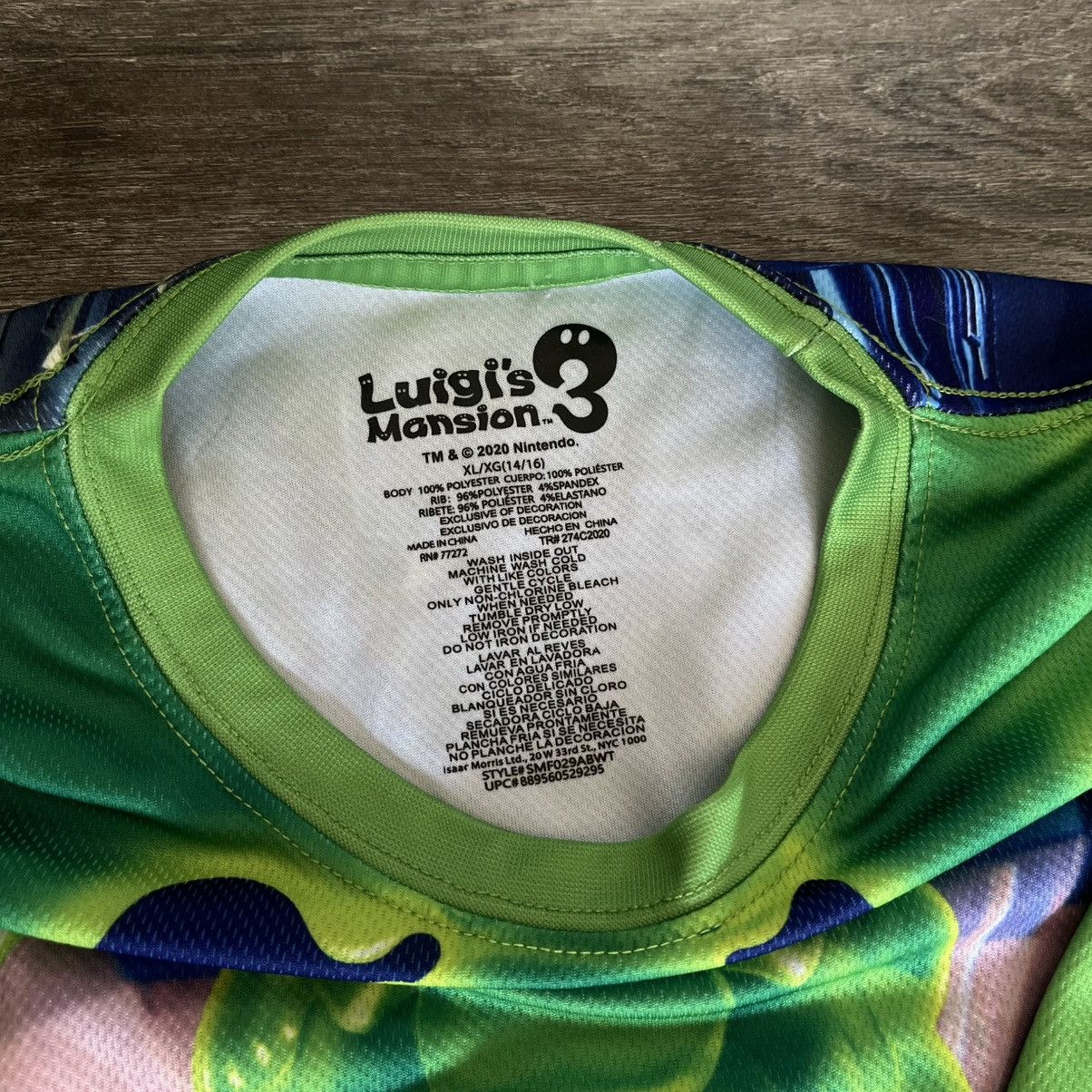 Nintendo Nintendo Luigi’s Mansion 3 Video Game 3D Logo Jersey T Shirt Size US S / EU 44-46 / 1 - 6 Thumbnail