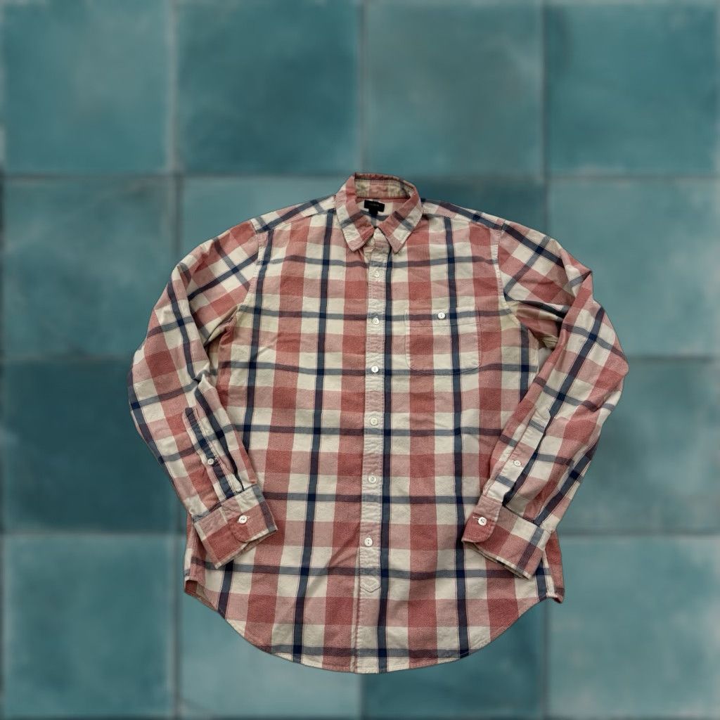 J.Crew J.Crew Shirt Mens Medium Plaid Button-Up Long Sleeve Casual Preppy Flannel Multicolor Size US M / EU 48-50 / 2 - 1 Thumbnail