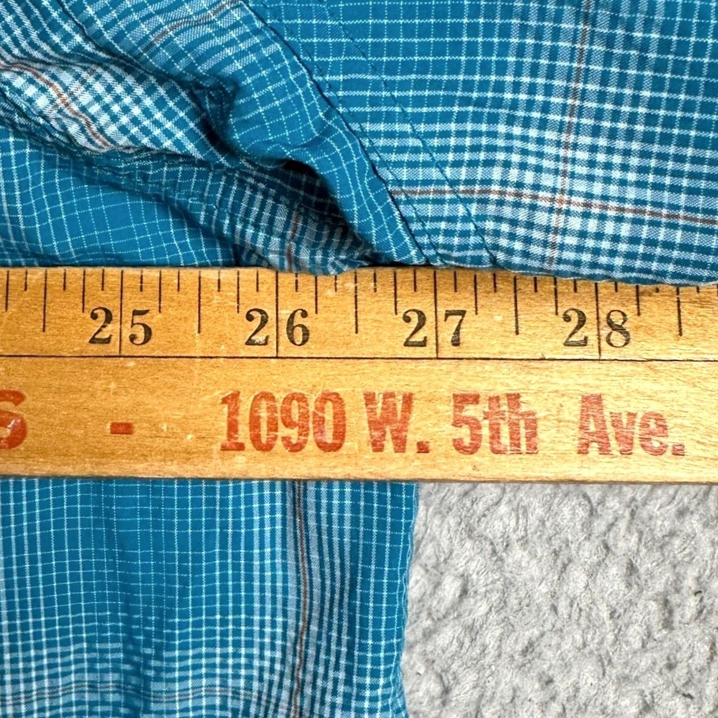 Duluth Trading Company Duluth Trading Co Shirt Mens XL Blue Plaid Relaxed Fit Button-Down Pockets Size US XL / EU 56 / 4 - 7 Thumbnail