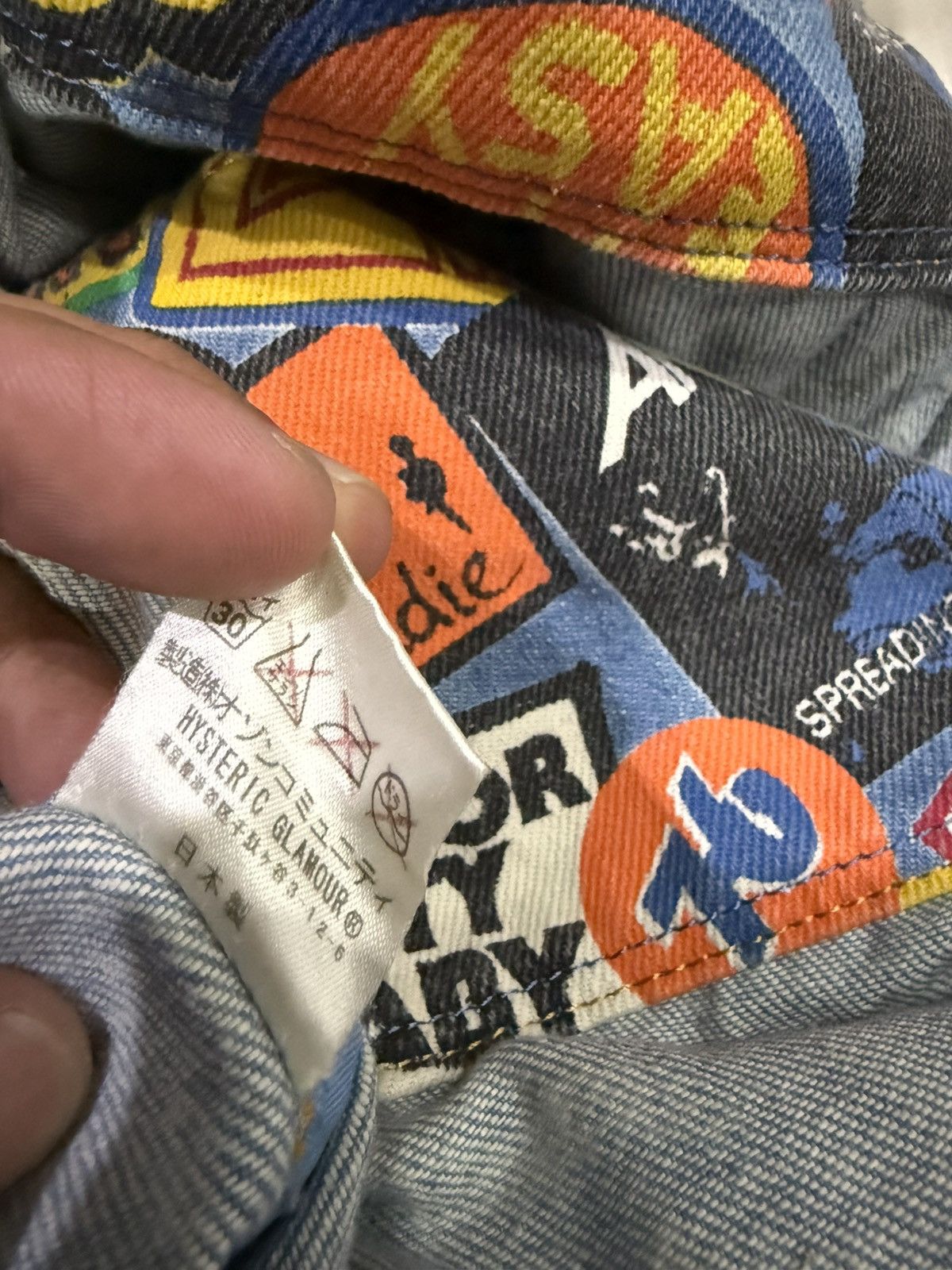 Hysteric Glamour Vintage 1990s Hysteric Glamour Fullprint Band Logo Backpack Size ONE SIZE - 9 Thumbnail