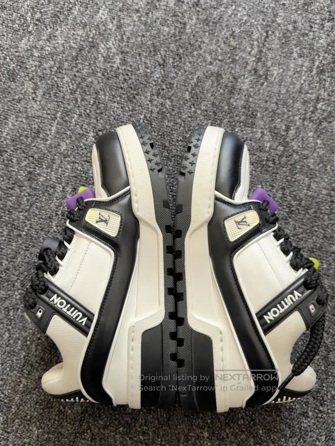 Louis Vuitton White Low-Top Sneakers with Colorful Accents Size 7.5. Size US 7.5 / EU 40-41 - 2 Thumbnail