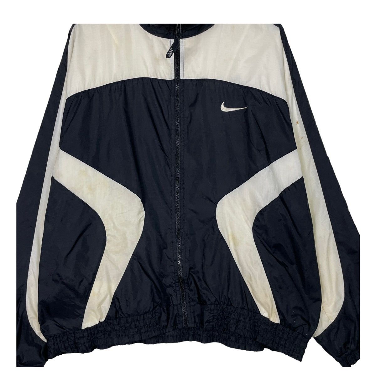 Nike × Vintage 💥90s NIKE SPORTWEAR TRACK WINDBREAKER JACKET Size US L / EU 52-54 / 3 - 5 Thumbnail