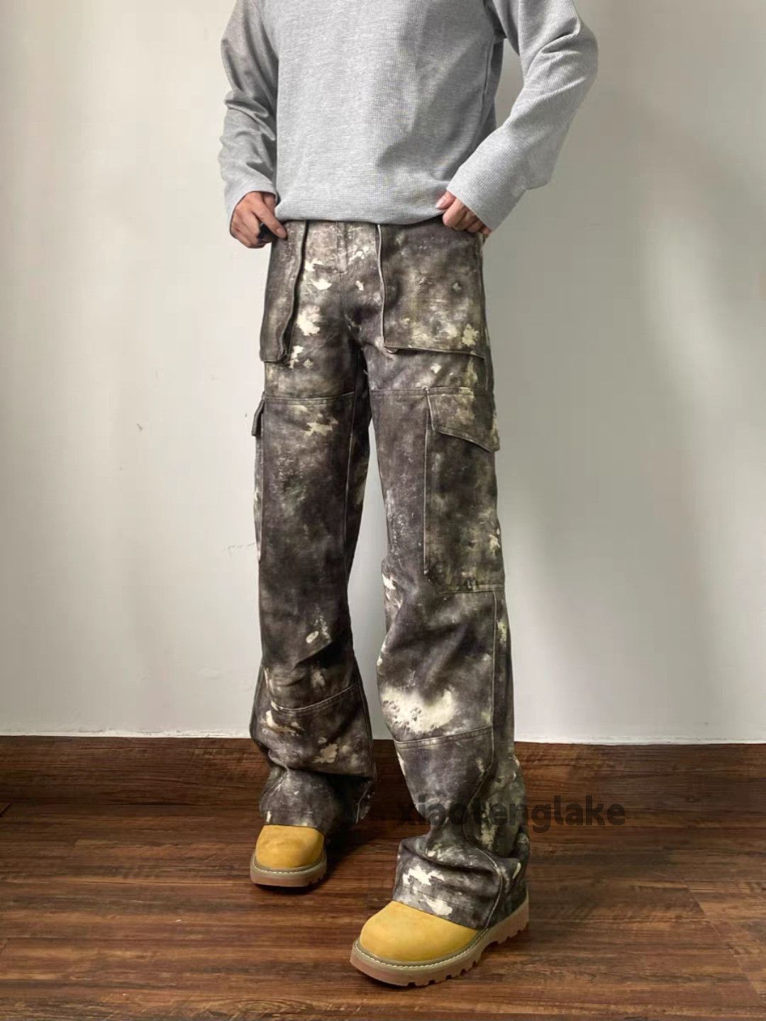 Designer × Japanese Brand × Vintage washed faded outdoor military pattern camo cargo pants Size US 32 / EU 48 - 5 Thumbnail