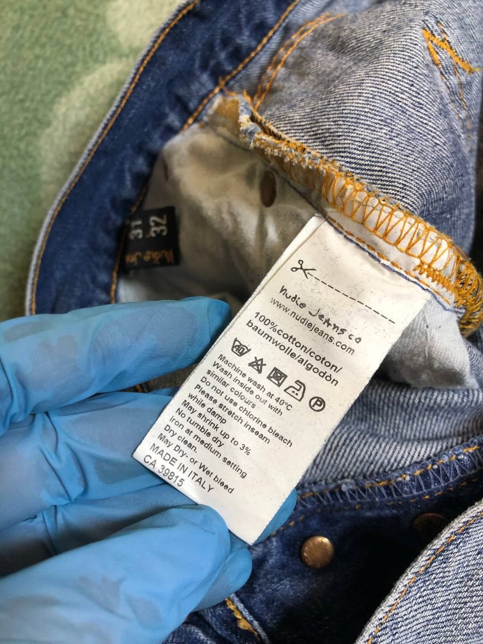 Nudie Jeans NUDIE Denim Blue Wash Straight Leg Jeans Size US 31 - 3 Thumbnail