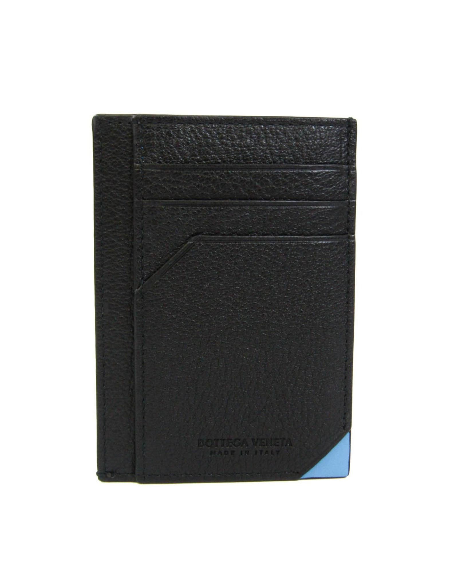 image of Bottega Veneta Leather Coin Case With Timeless Elegance in Black, Women's