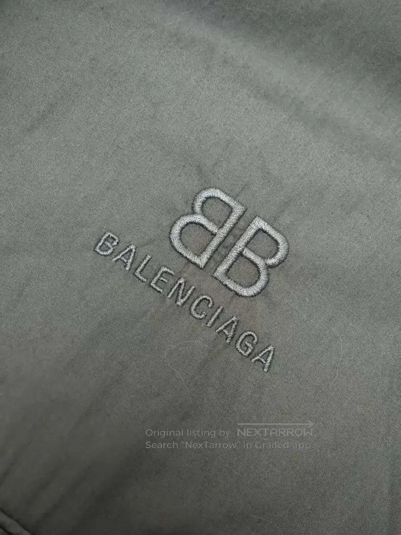 Balenciaga Balenciaga Solid Color Logo Oversized Zipper Jacket Size US M / EU 48-50 / 2 - 3 Thumbnail