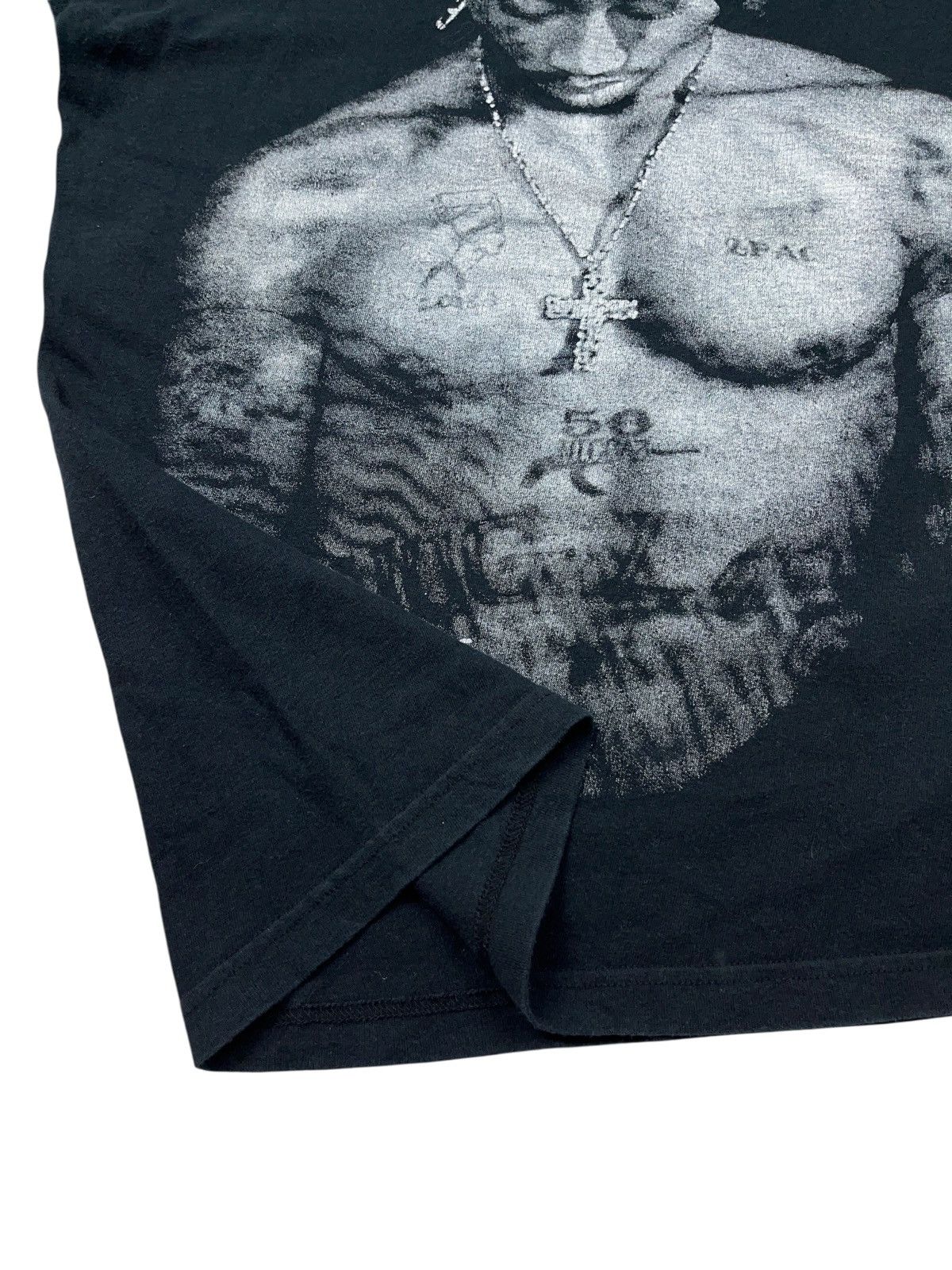 Rap Tees Vintage 00s 2Pac Bootleg Rap Tee Snoop Dogg Death Row Size US L / EU 52-54 / 3 - 5 Thumbnail