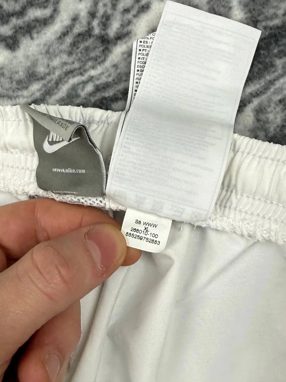 Nike Vintage Nike Shorts 00s Swoosh Striped Y2K Size US 36 / EU 52 - 6 Thumbnail