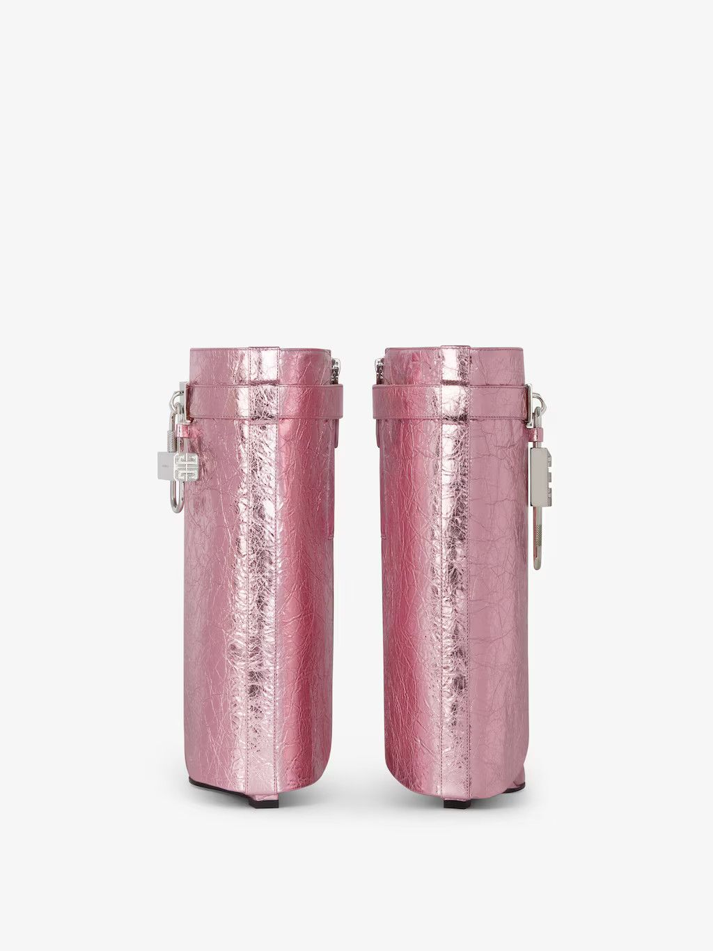 Givenchy o1w1db10525 Shark Lock Ankle Boots in Pink Size US 7 / IT 37 - 6 Thumbnail