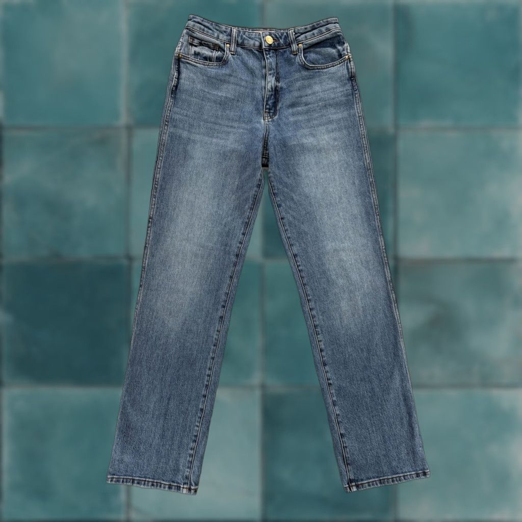 Vintage KUT From The Kloth Melissa Straight Jeans Womens 4 Blue Mid Rise Stretch Denim Size 27" / US 4 / IT 40 - 1 Thumbnail