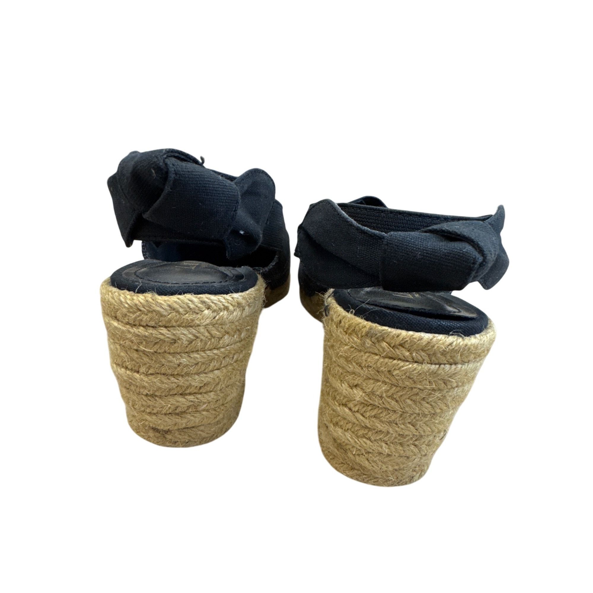 Lauren Ralph Lauren Lauren Ralph Lauren Womens Black Espadrille Wedge Sandals Sh Size US 7 / IT 37 - 5 Thumbnail