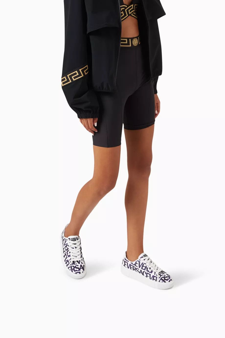 Versace o1y0226 Low-Top Sneakers in White/Black Size US 5.5 / IT 35.5 - 4 Thumbnail