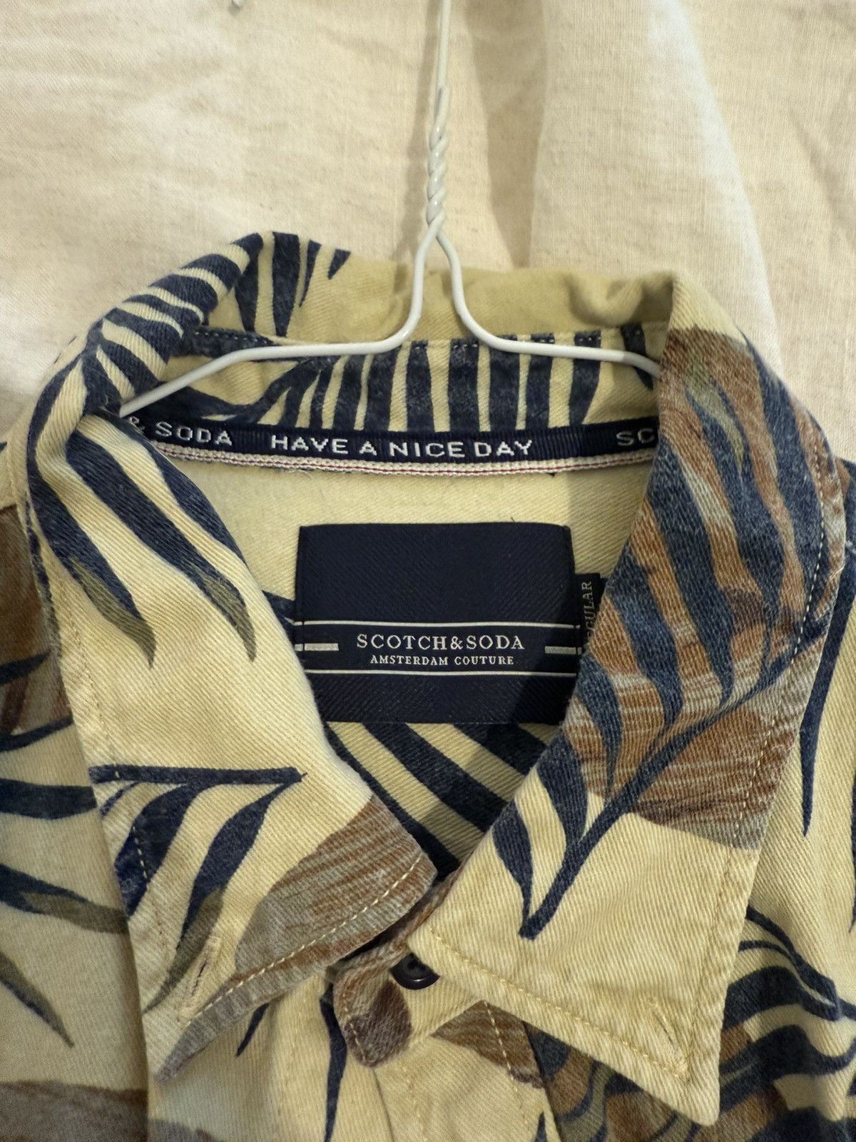 Scotch & Soda Tropical Foliage Print Shirt Size US XL / EU 56 / 4 - 2 Thumbnail