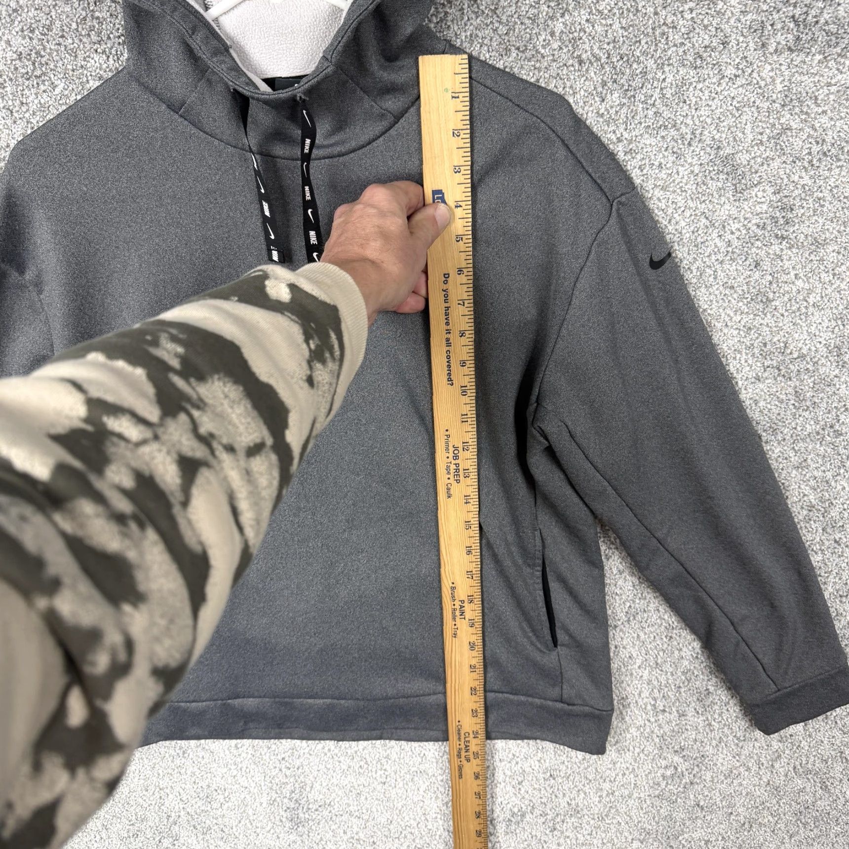 Nike Nike Hoodie Womens Small Gray Fleece Pullover Outdoor Training Crew Neck Swoosh Pockets Charcoal Mockup Size S / US 4 / IT 40 - 2 Thumbnail