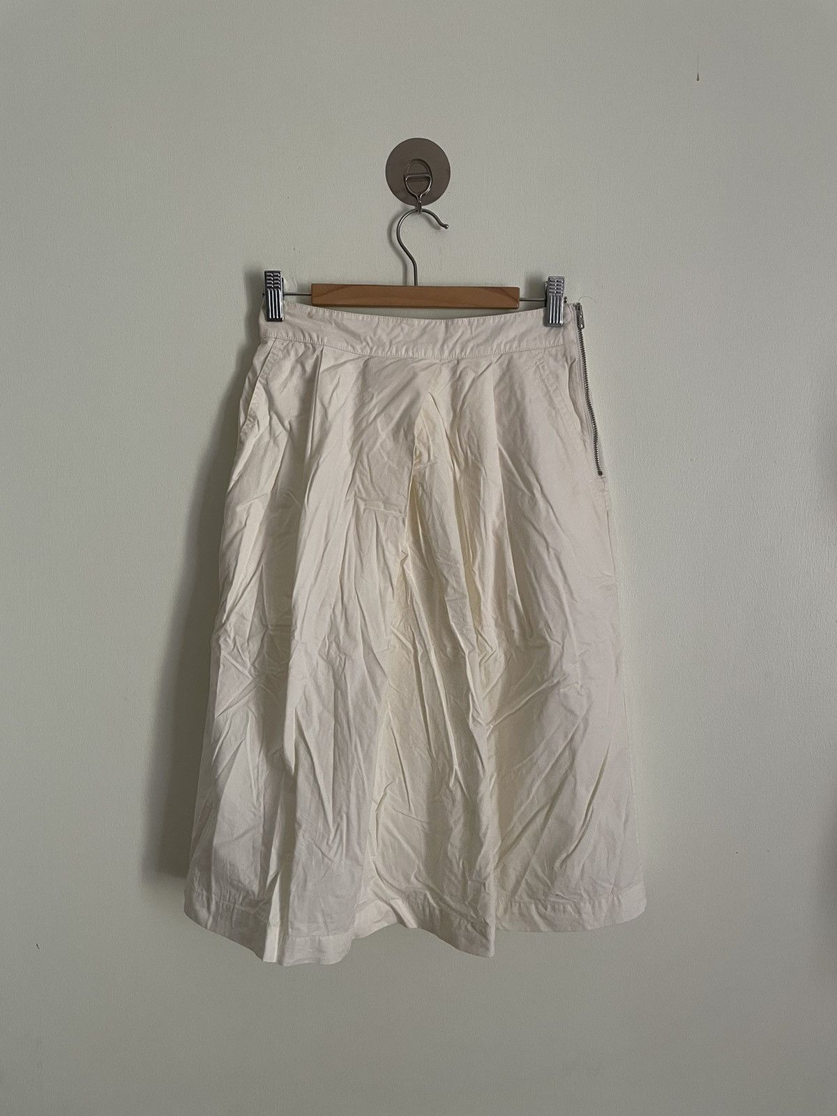 image of Margaret Howell White Skirt, Women's (Size 24)