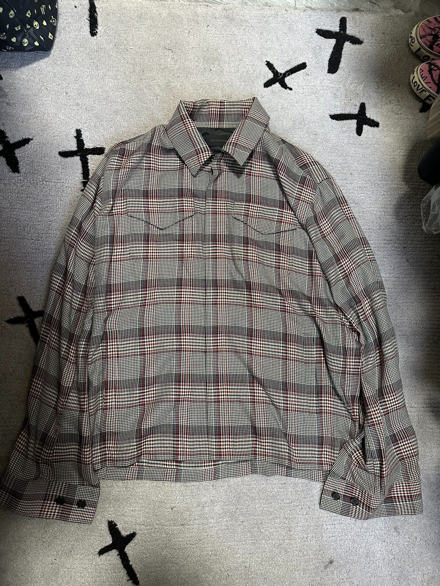 Undercover UNDERCOVER SS20 Plaid Shirt Jacket Grey Size US L / EU 52-54 / 3 - 1 Thumbnail