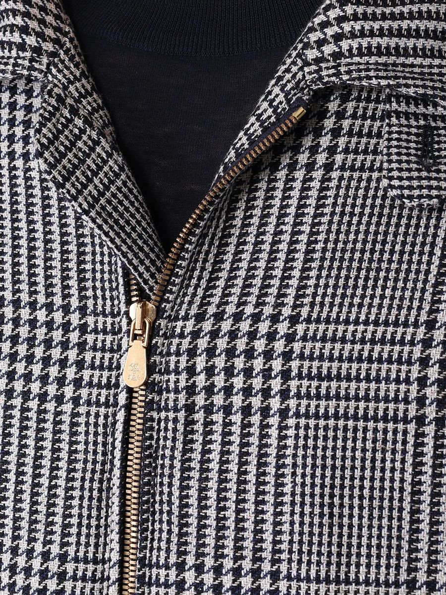 Brunello Cucinelli o1w1db10725 Cotton Jacket With Pattern in Grey Size US M / EU 48-50 / 2 - 5 Thumbnail