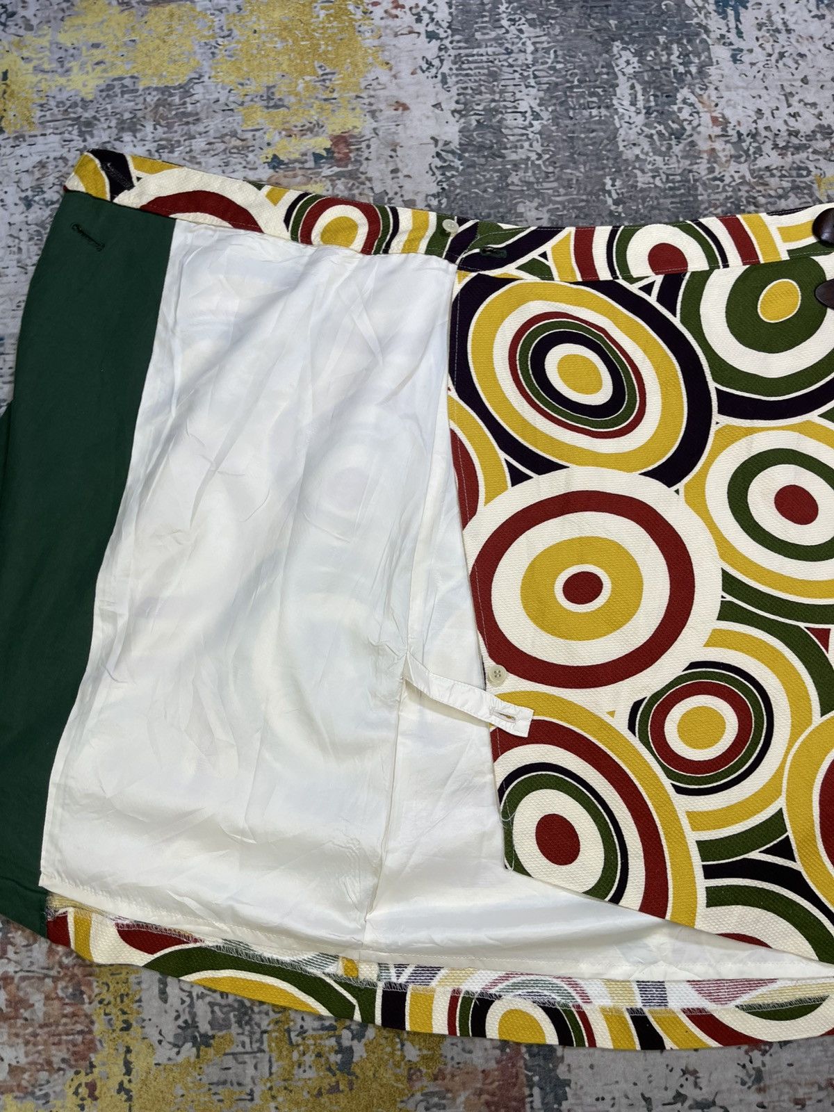 Japanese Brand Sortir Retro 70s Style A-Line Circular Mini Skirt Size 26" / US 2 / IT 38 - 7 Thumbnail