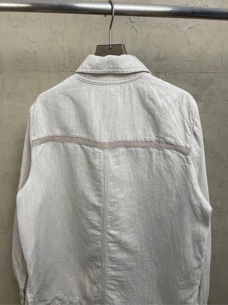 Loewe LOEWE Miumiu leather pocket logo shirt coat Size XXS / US 00 / IT 34 - 2 Thumbnail