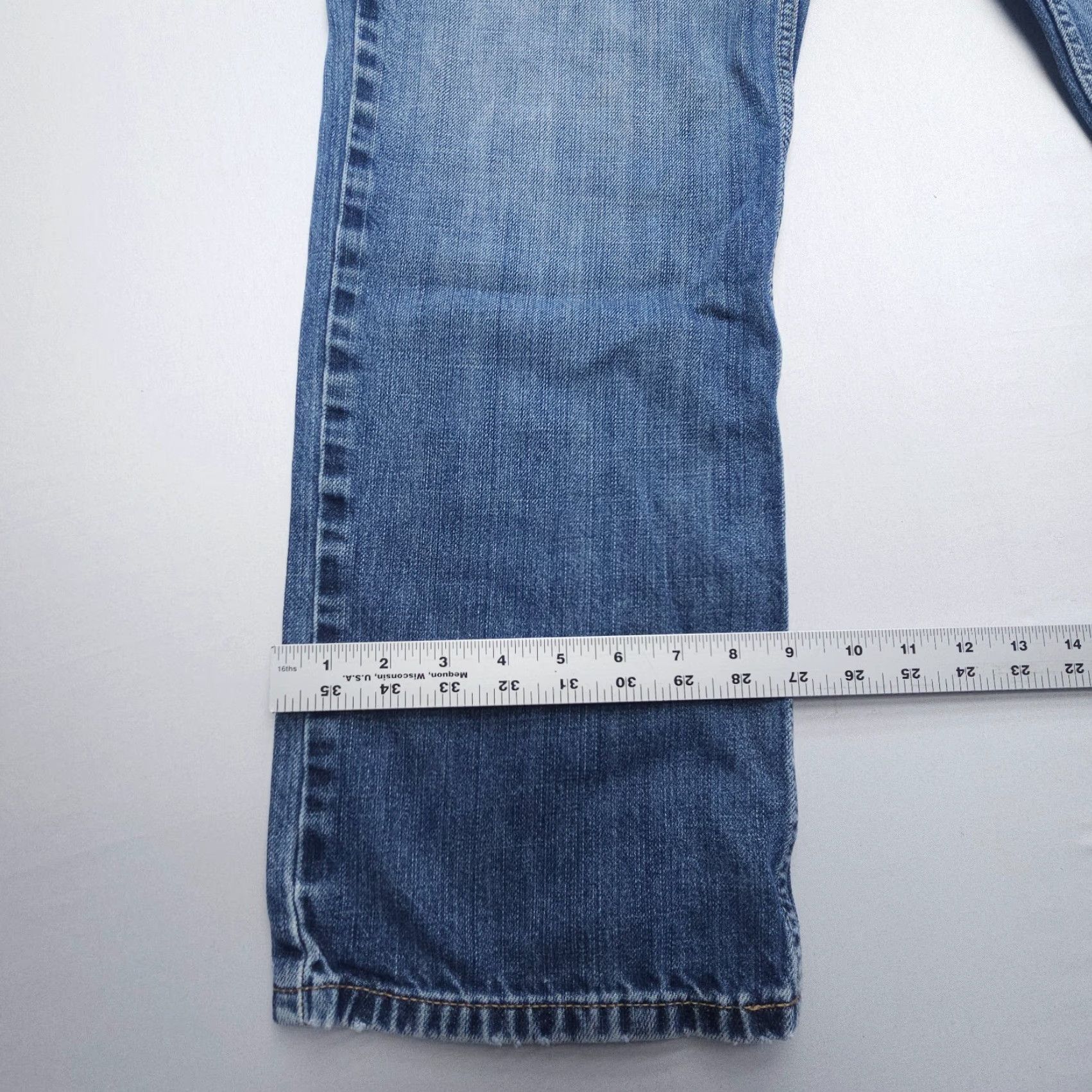 Old Navy VINTAGE Old Navy Jeans Mens 34x32 Straight 5-Pocket Denim Dark Blue Dark Fade 34 in Regular Rise Mid Mens Jeans Size US 34 / EU 50 - 5 Thumbnail