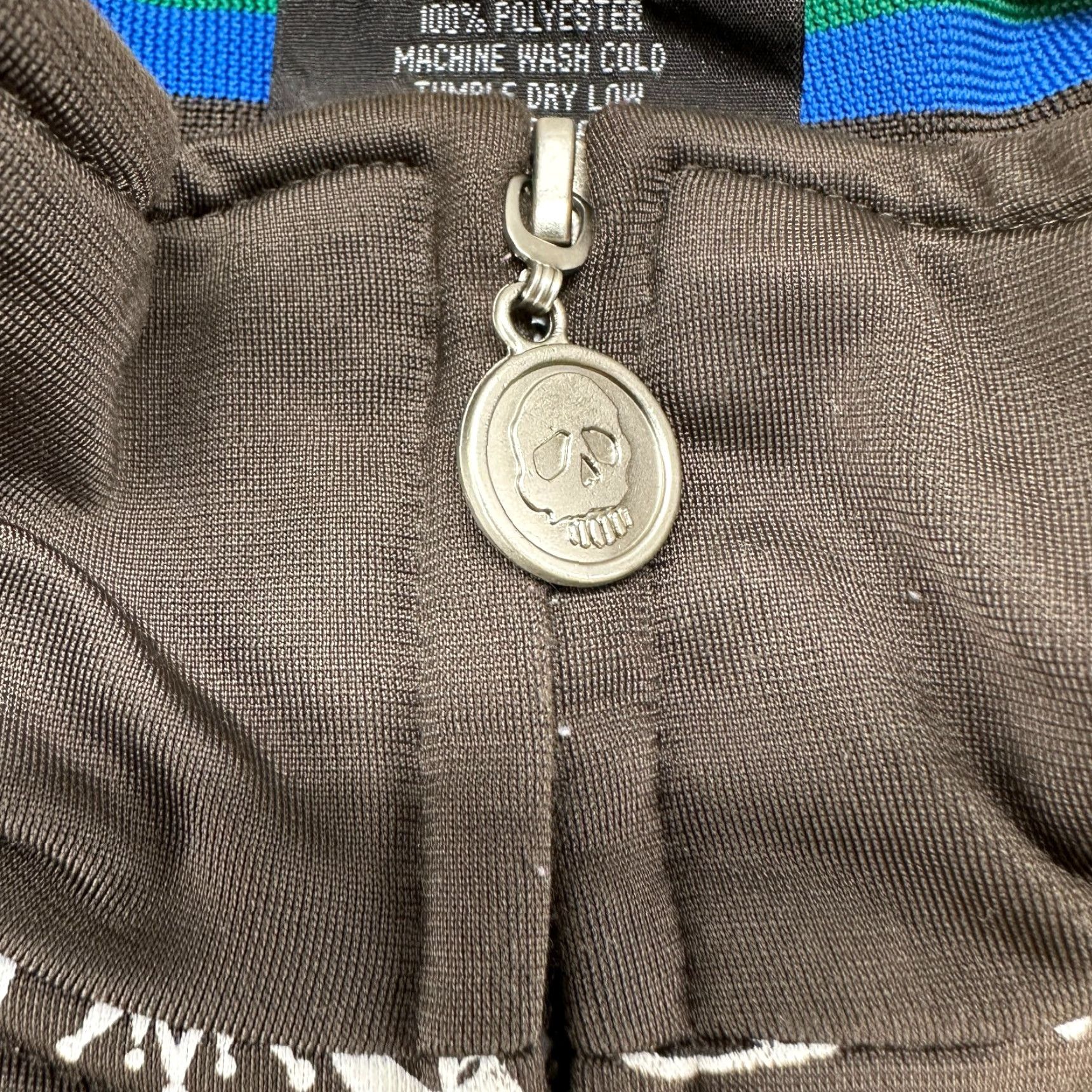 Vintage VINTAGE Dido Apparel Jacket Mens L Brown Zip Crown Pirates Skull AOP Windbreaker Striped Full Zip Soccer 90s Mens Size US L / EU 52-54 / 3 - 4 Thumbnail
