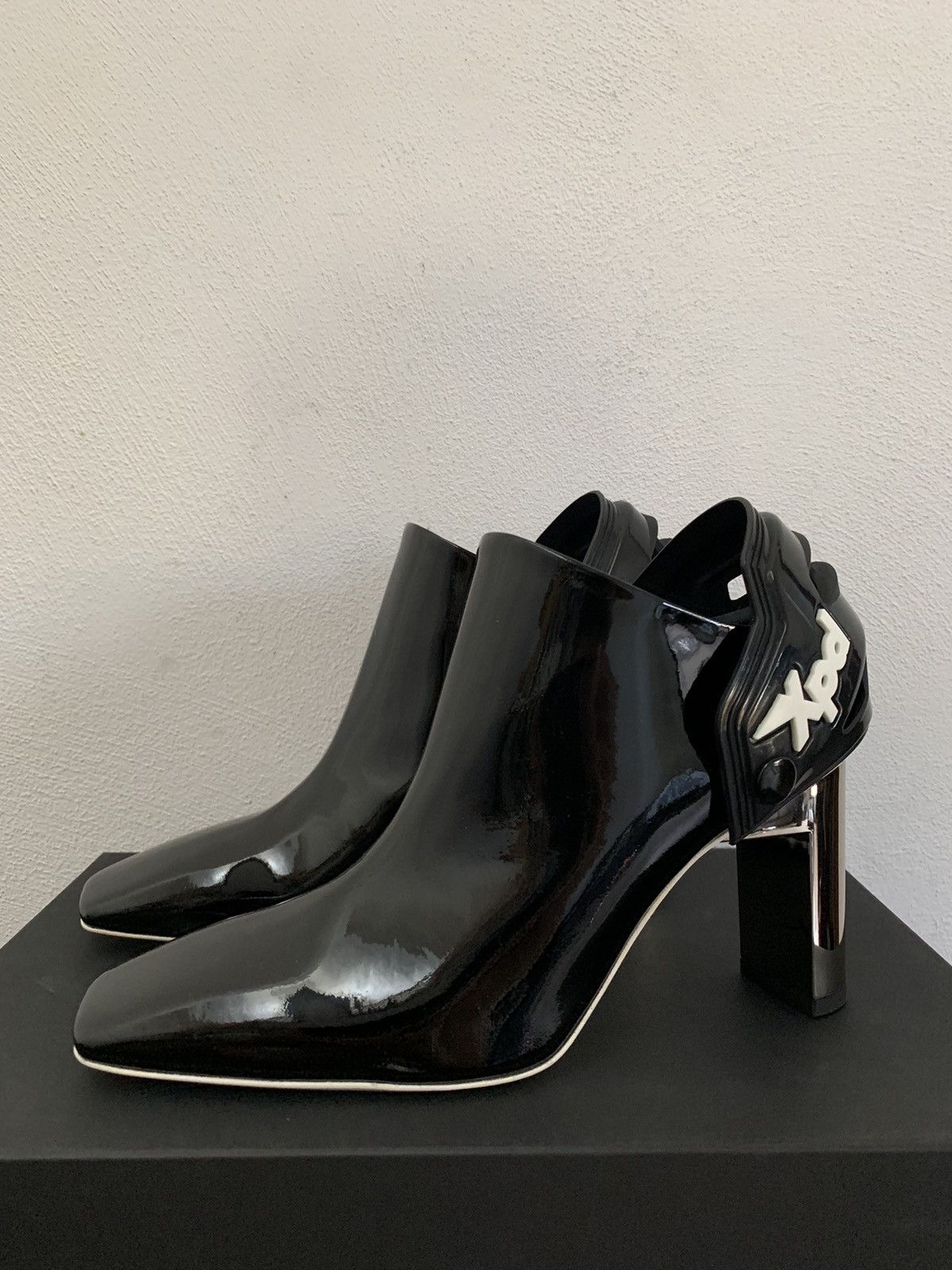 1017 ALYX 9SM Alyx Black Vernice Aw Moto Heel Size US 7 / IT 37 - 6 Thumbnail