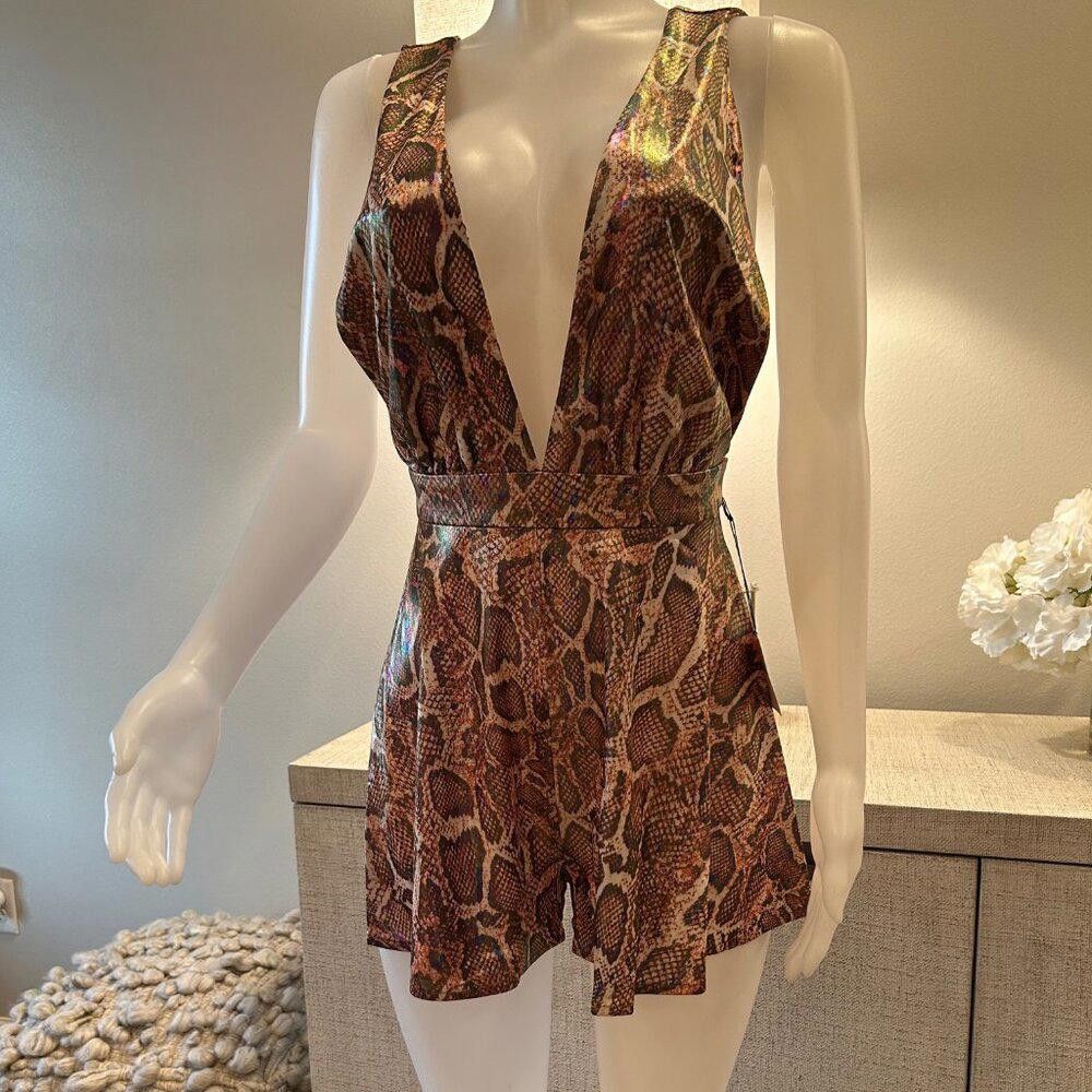 Other superdown Holly Deep V Romper Size 28" / US 6 / IT 42 - 1 Thumbnail