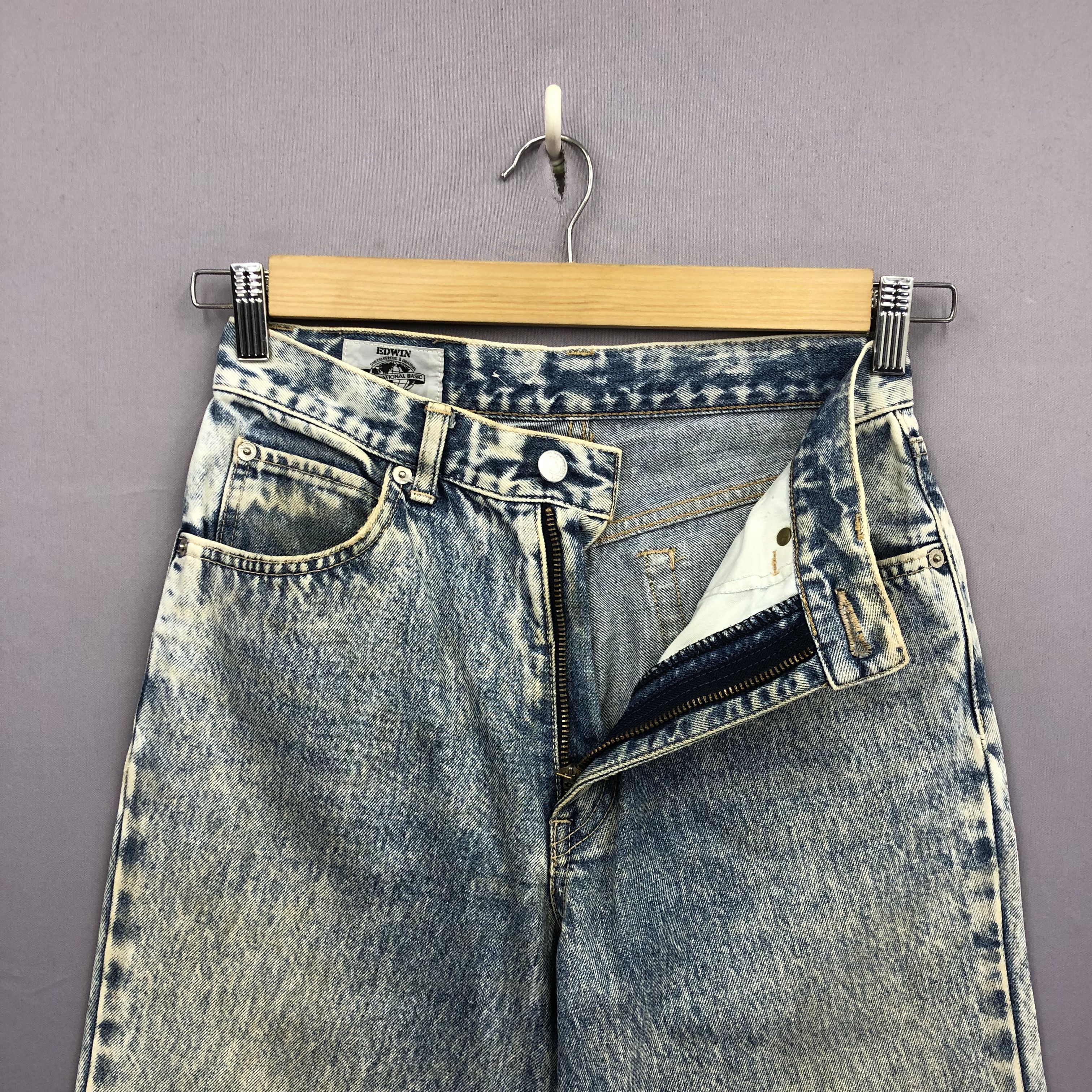 Edwin Vintage 90s Edwin Acid Wash Jeans Japanese Grunge Denim Size 26" / US 2 / IT 38 - 6 Thumbnail