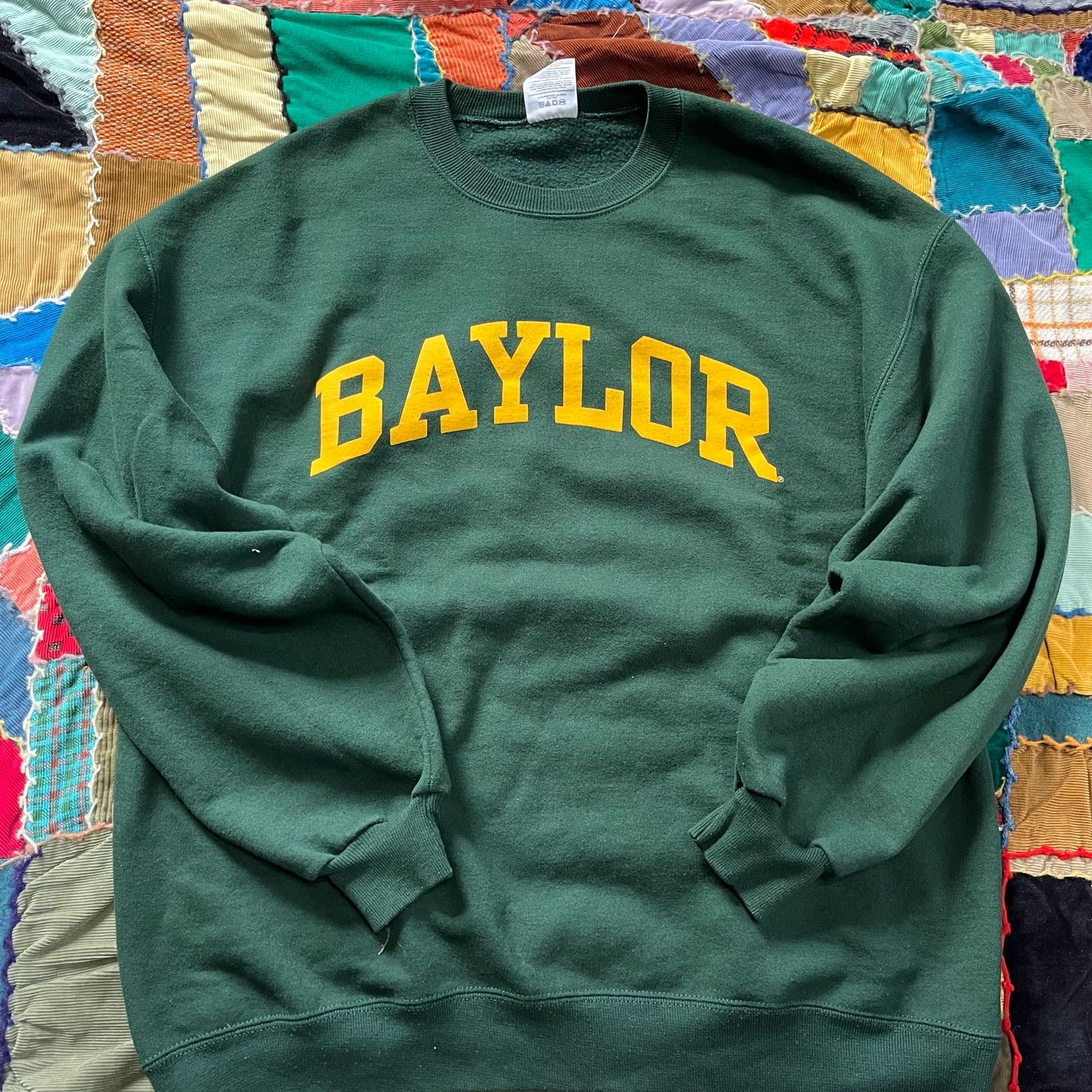 Jerzees Vintage Jerzees Baylor University Green Sports Crewneck L Size US L / EU 52-54 / 3 - 1 Thumbnail