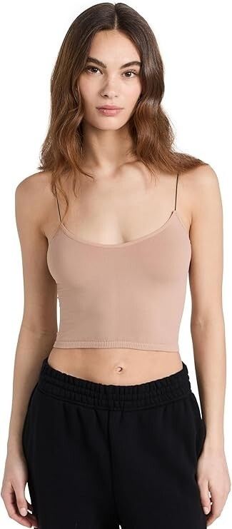 Free People Free People Seamless Skinny Strap Crop Cami Ballet ( XS/S ) Size XS / US 0-2 / IT 36-38 - 1 Thumbnail