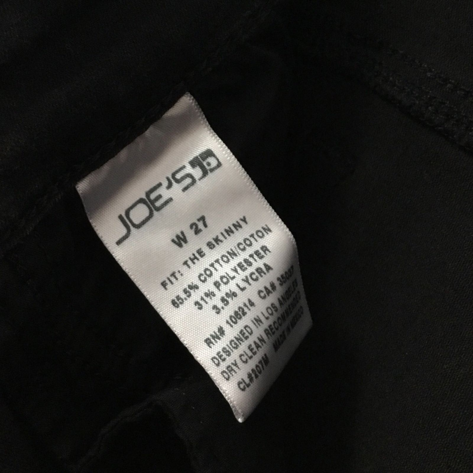 Joe's Joe's Black Stretch Skinny Jeans Size 27" / US 4 / IT 40 - 11 Thumbnail