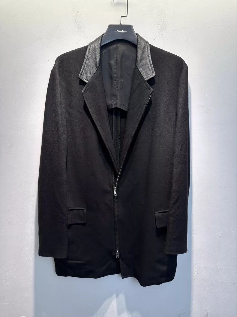 Yohji Yamamoto yohji yamamoto size 3 Piece-leather zipper blazer 2502-Nex Size 36S - 1 Thumbnail