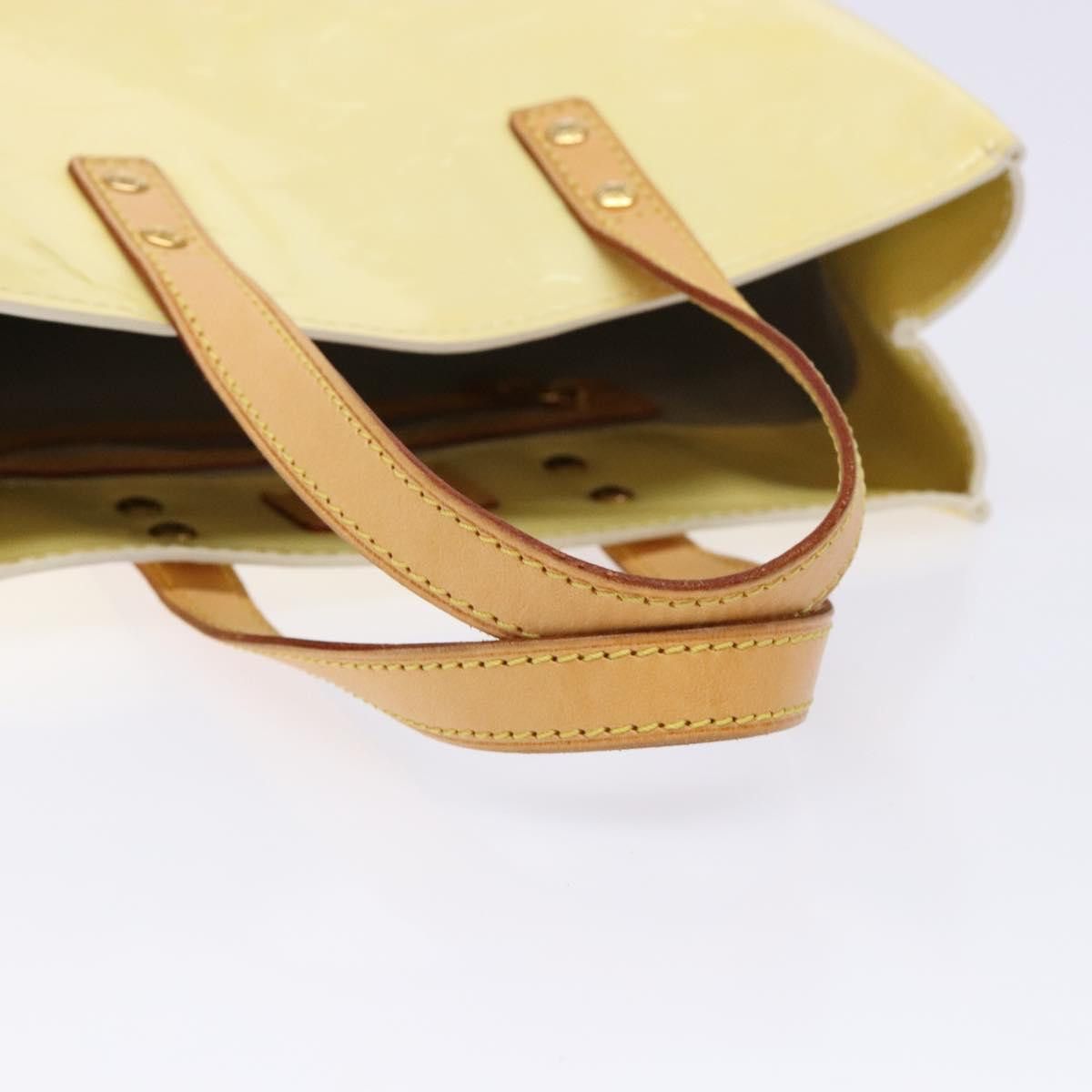 Louis Vuitton LOUIS VUITTON Monogram Vernis Reade PM Hand Bag Perle M91336 Size ONE SIZE - 7 Thumbnail