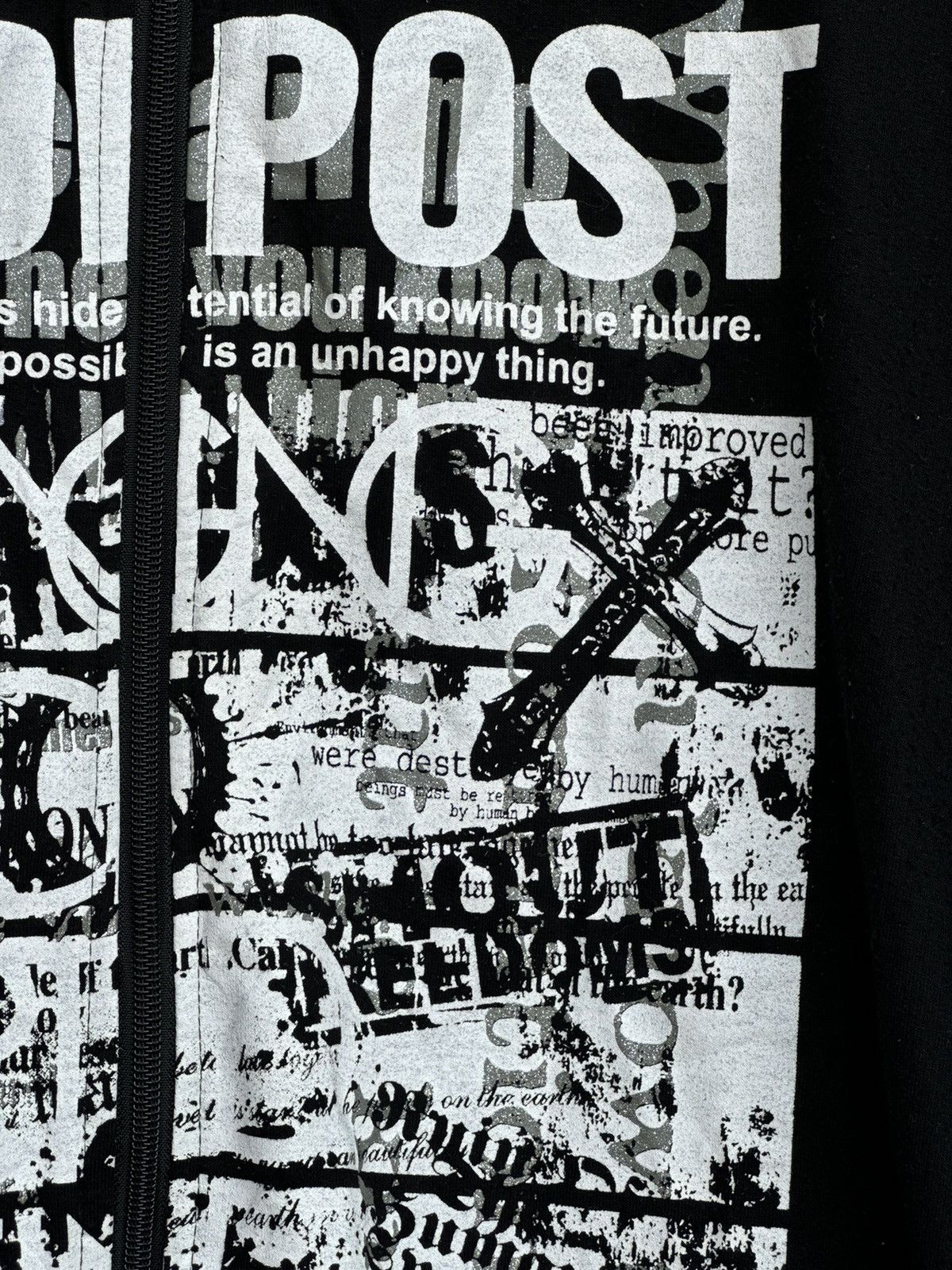 Japanese Brand Beaumont Carr Punk Riot Poem Rope Hoodies Size US XXL / EU 58 / 5 - 5 Thumbnail