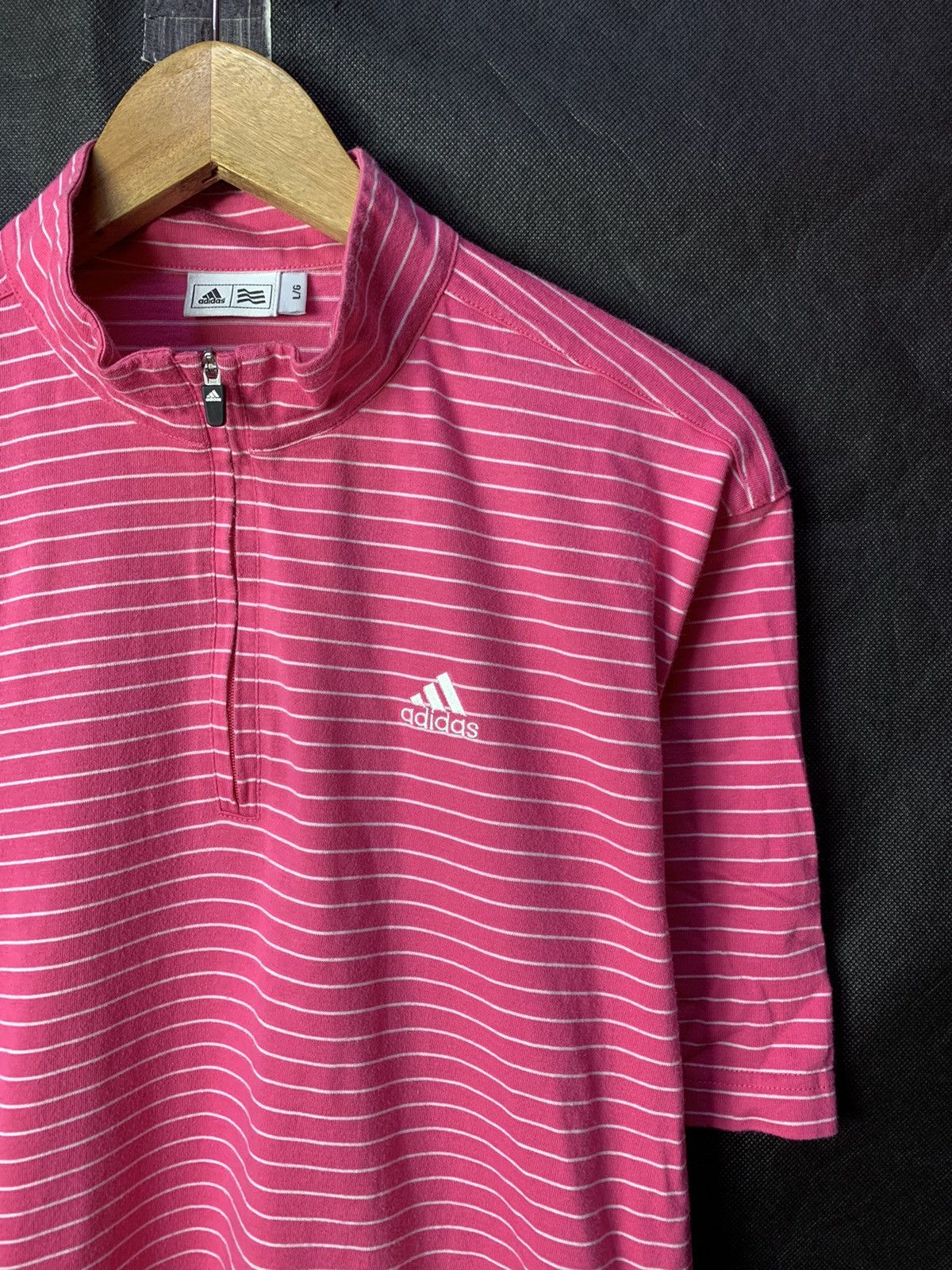 Adidas 🔥Adidas Halfzipper Stripes Sportswear Tee Size US L / EU 52-54 / 3 - 2 Thumbnail