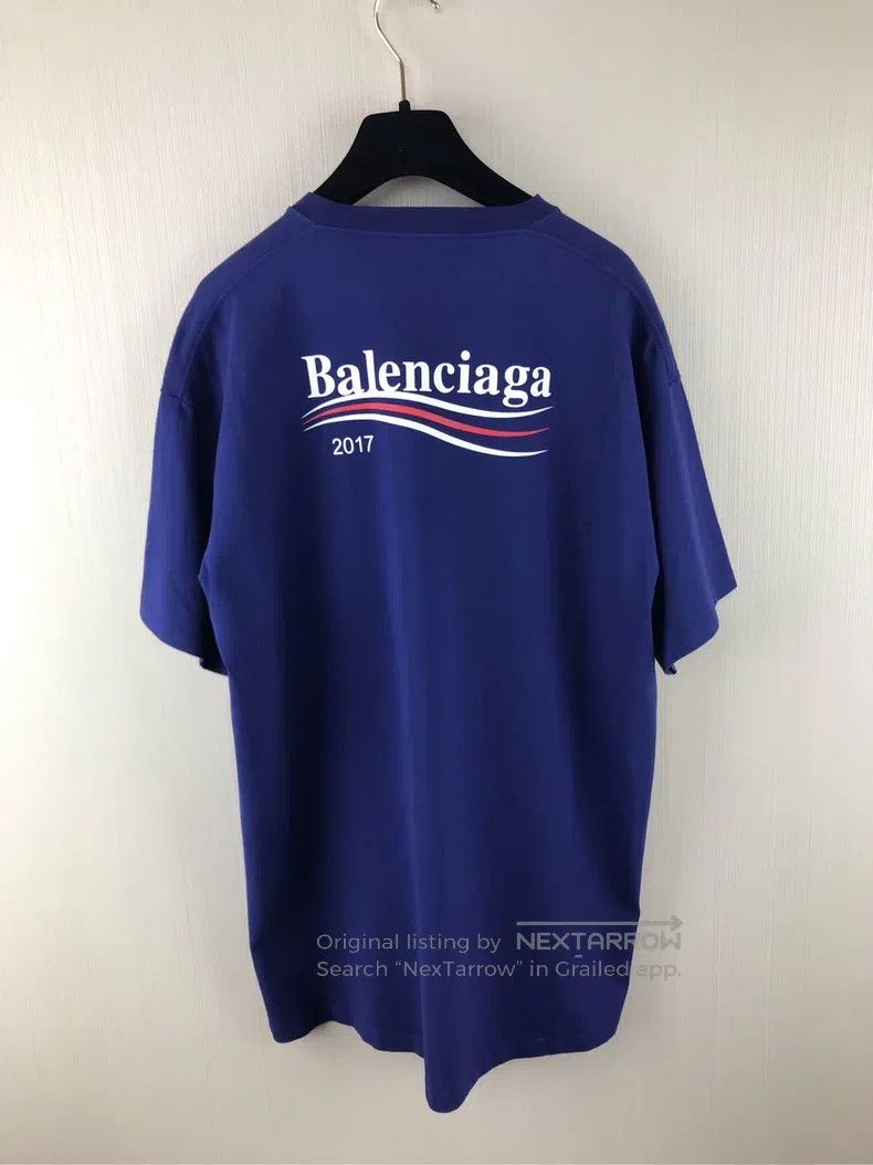 Balenciaga Balenciaga Blue Coke short-sleeved shirt Size US XS / EU 42 / 0 - 2 Thumbnail