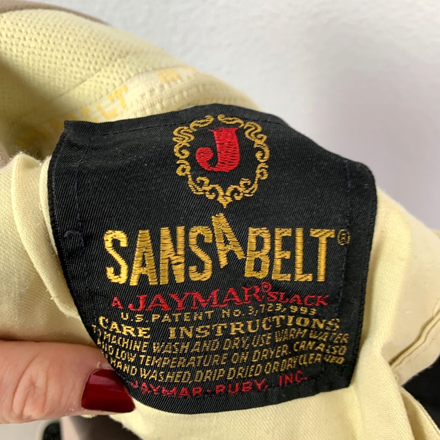 Vintage VINTAGE Sansabelt Brown Trousers Pants Mens 42 x 30 Flat Front Straight Leg Rockabilly 1980s 46 Act 44 x 30 Size US 44 / EU 60 - 7 Thumbnail