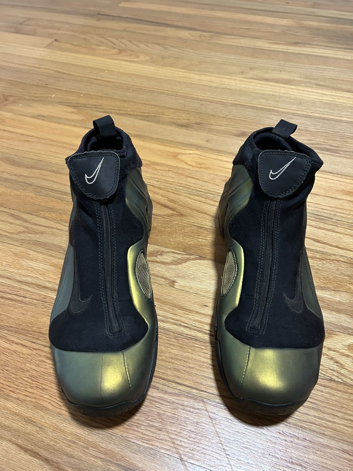 Nike Nike Air Flightposite 1999 Metallic Gold Size 11.5 Size US 11.5 / EU 44-45 - 4 Thumbnail