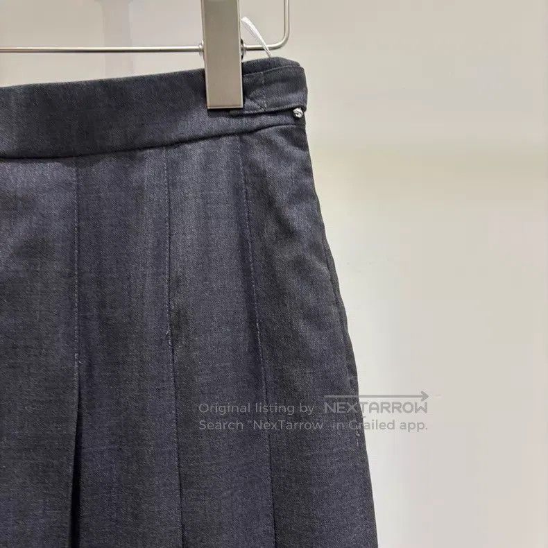 Thom Browne Thom Browne Classic Pleated Skirt in Dark Grey (Longer Len Size 24" / US 00 / IT 34 - 3 Thumbnail