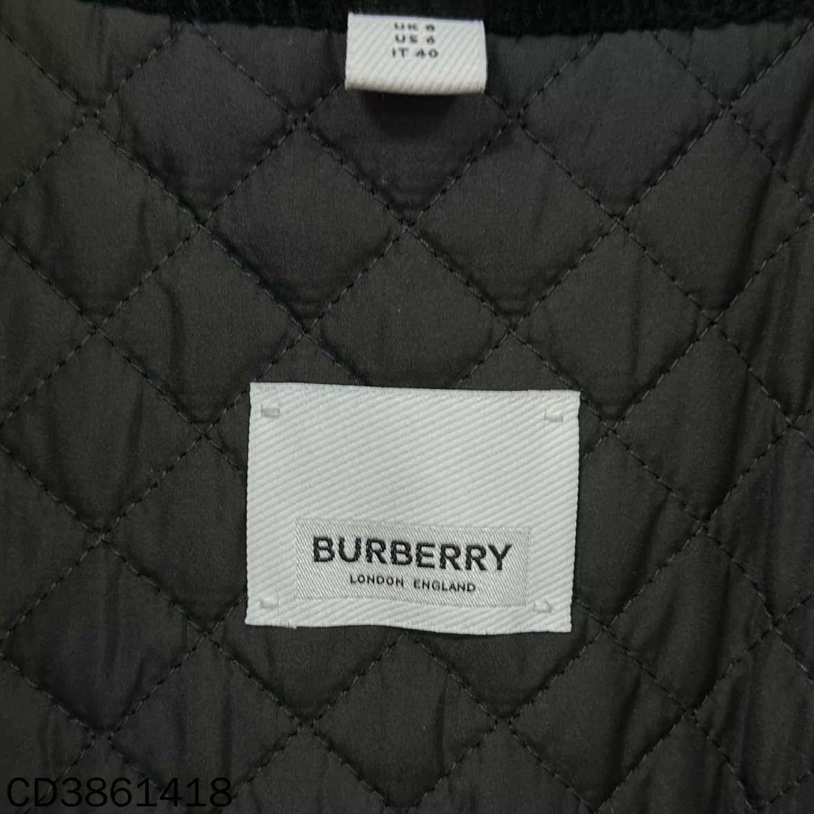 Burberry Burberry Black Embroidered Horse Logo Trench Coat UK8 Size M / US 6-8 / IT 42-44 - 7 Thumbnail