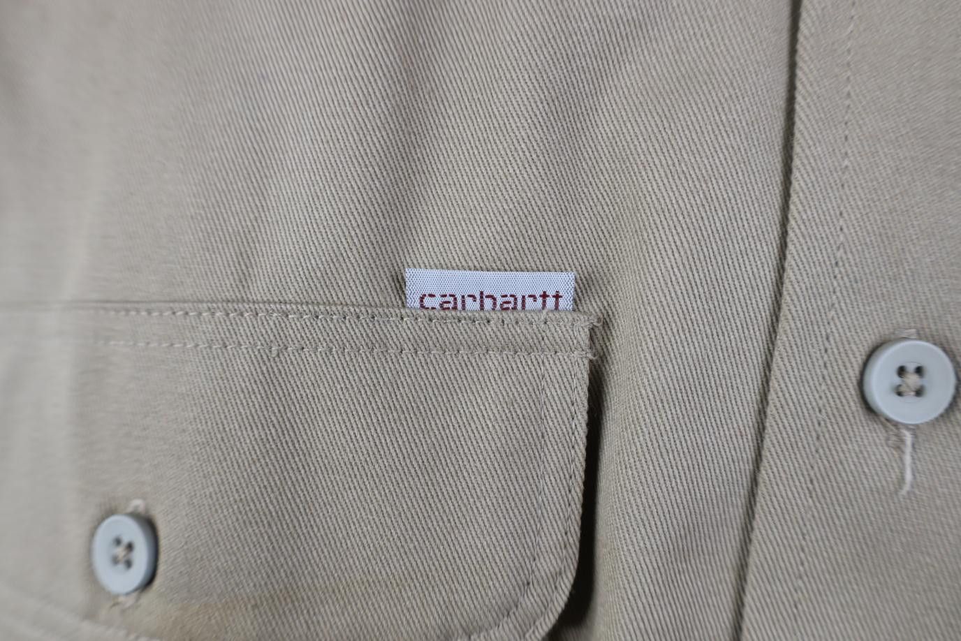 Carhartt Deadstock Vintage 90s Carhartt Button Shirt Khaki Tan USA Size US XXL / EU 58 / 5 - 5 Thumbnail