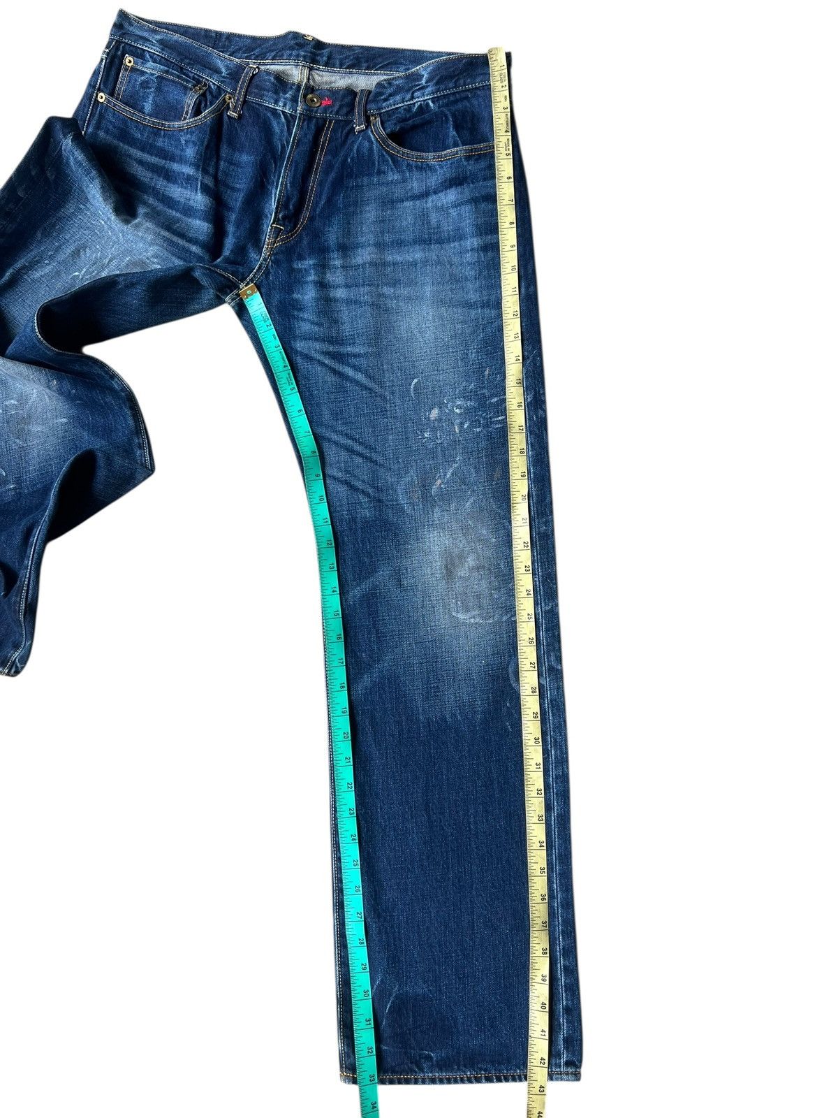 Eternal ETERNAL Japan Fade Clawmark Denim Painter Jeans Straight Cut Size US 36 / EU 52 - 6 Thumbnail