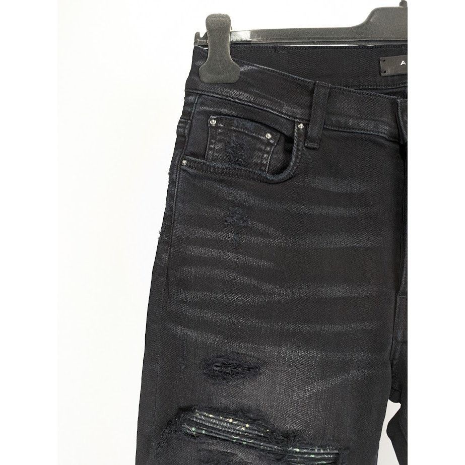 Amiri o1rshd1 Rainbow Paisley Thrasher Jeans in Aged Black Size US 34 / EU 50 - 8 Thumbnail