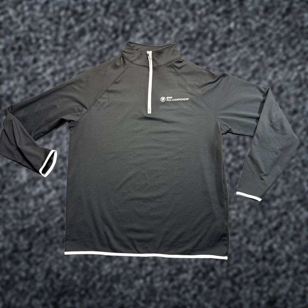 Vintage DP World Tour BMW PGA Championship 1/4 Zip Pullover Mens 2XL Black Shirt/Top Size US XXL / EU 58 / 5 - 1 Thumbnail