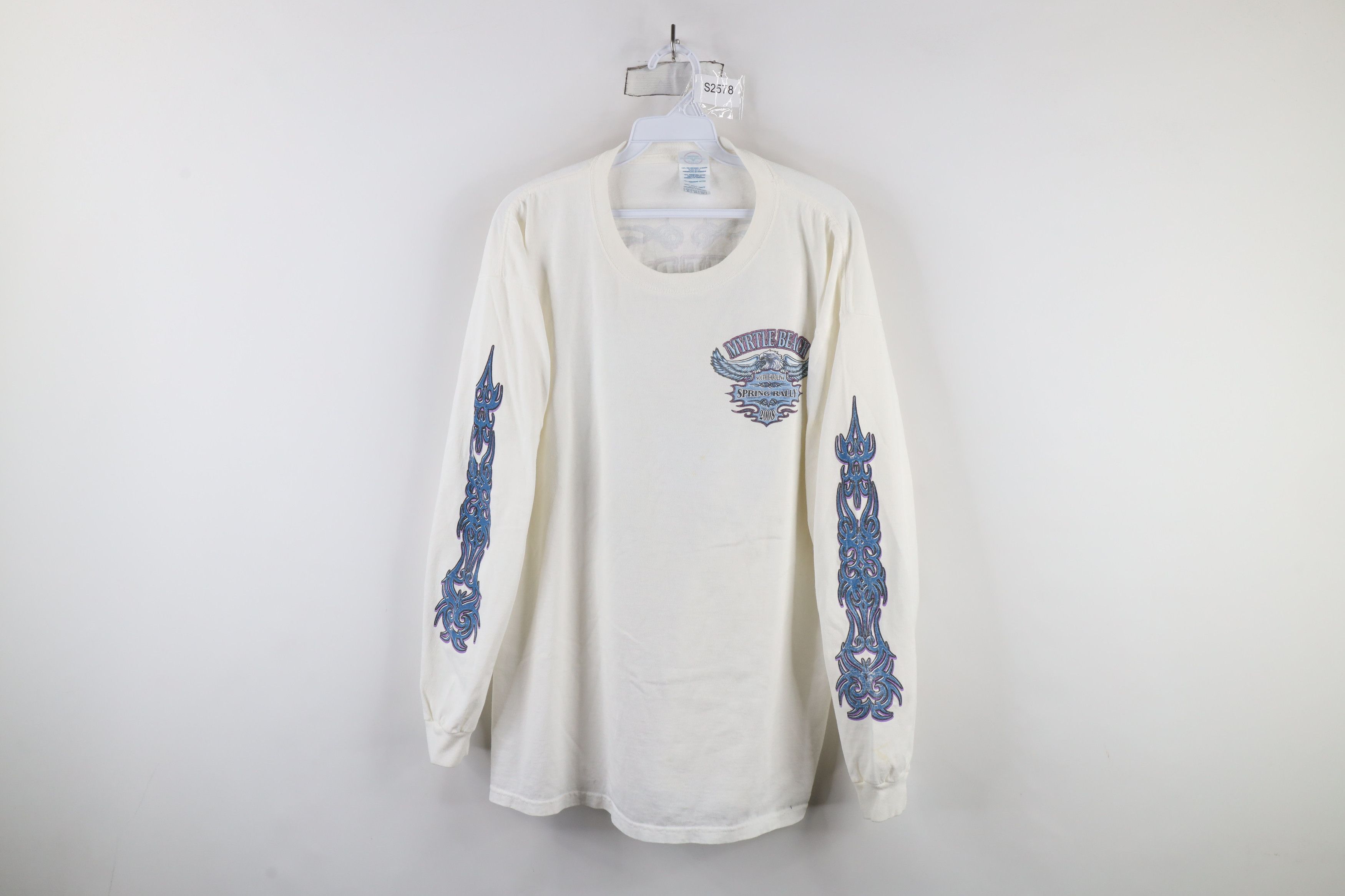 Vintage Vintage Streetwear Motorcycle Eagle Long Sleeve T-Shirt Size US XL / EU 56 / 4 - 1 Thumbnail