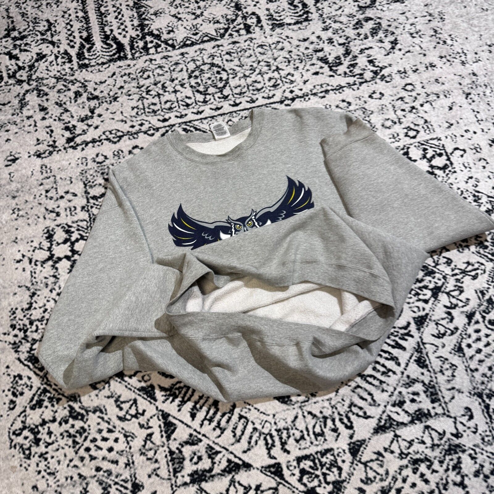 Vintage Vintage Gray Cotton Crewneck Size XXL Rice Owls University Size US XXL / EU 58 / 5 - 13 Thumbnail
