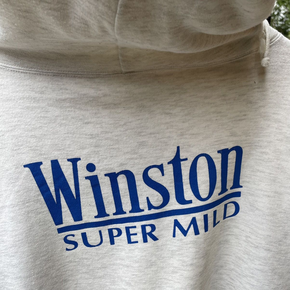 Vintage 🔥Vintage 90s Winston Mild Big Logo Pullover Boxy Hoodie Size US M / EU 48-50 / 2 - 3 Thumbnail