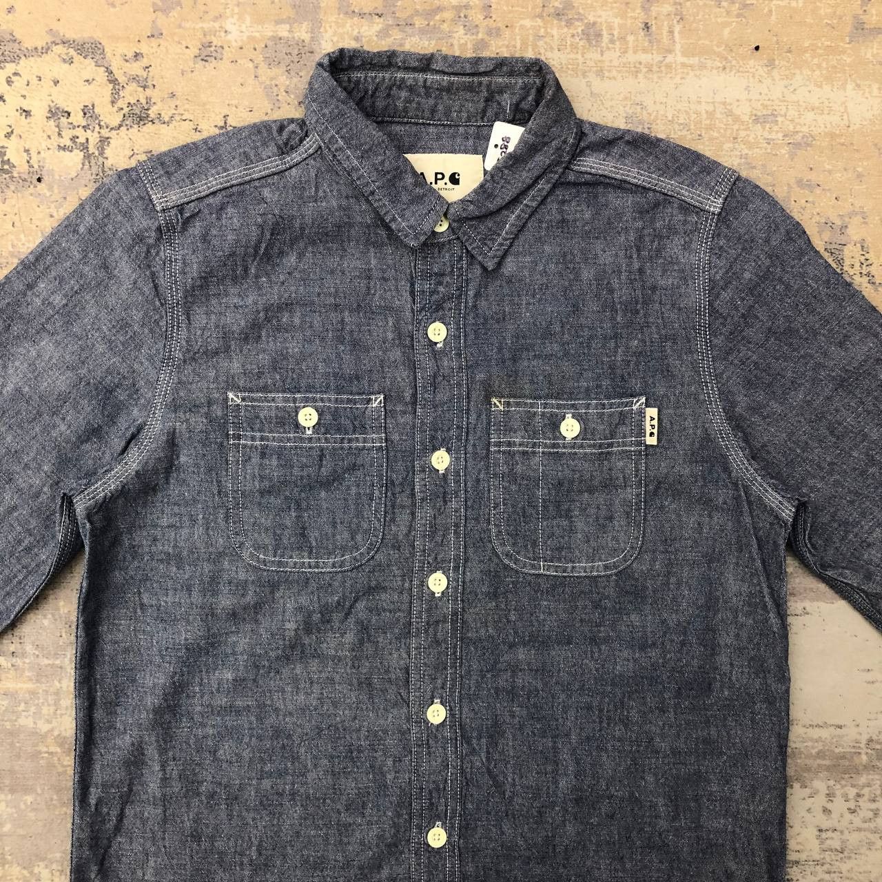 A.P.C. × Carhartt T288 CARHARTT X A.P.C. PARIS DETROIT DENIM SHIRTS Size US S / EU 44-46 / 1 - 5 Thumbnail